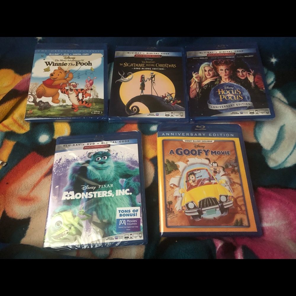 Disney BLU-RAY movies brand new never opened